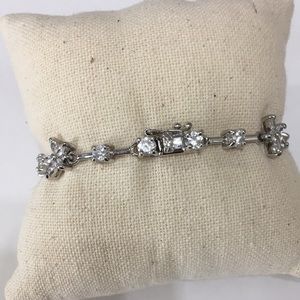 CZ / Crystal Flower Bracelet